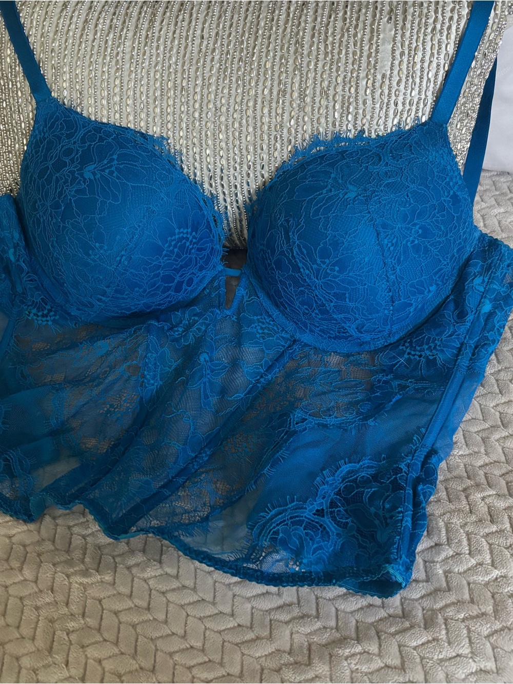 Victoria's Secret Teal Lace NWOT bra corset top